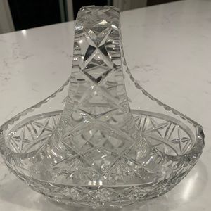 Vintage Crystal basket
